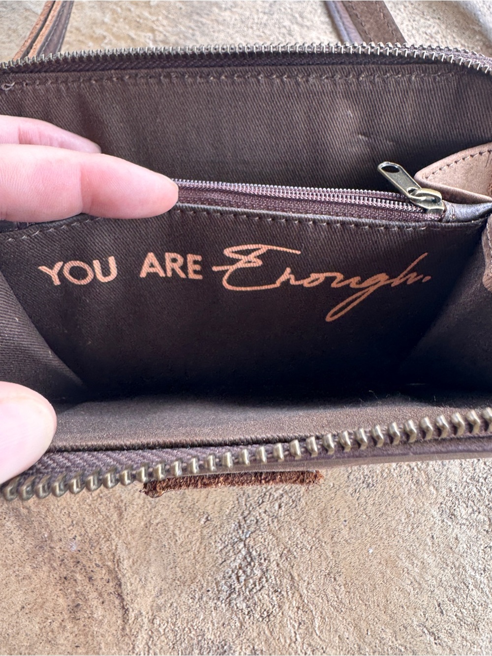 STS Ranchwear Brown Distressed Leather Crossbody Wallet Organizer Western Purse - Picture 11 of 14
